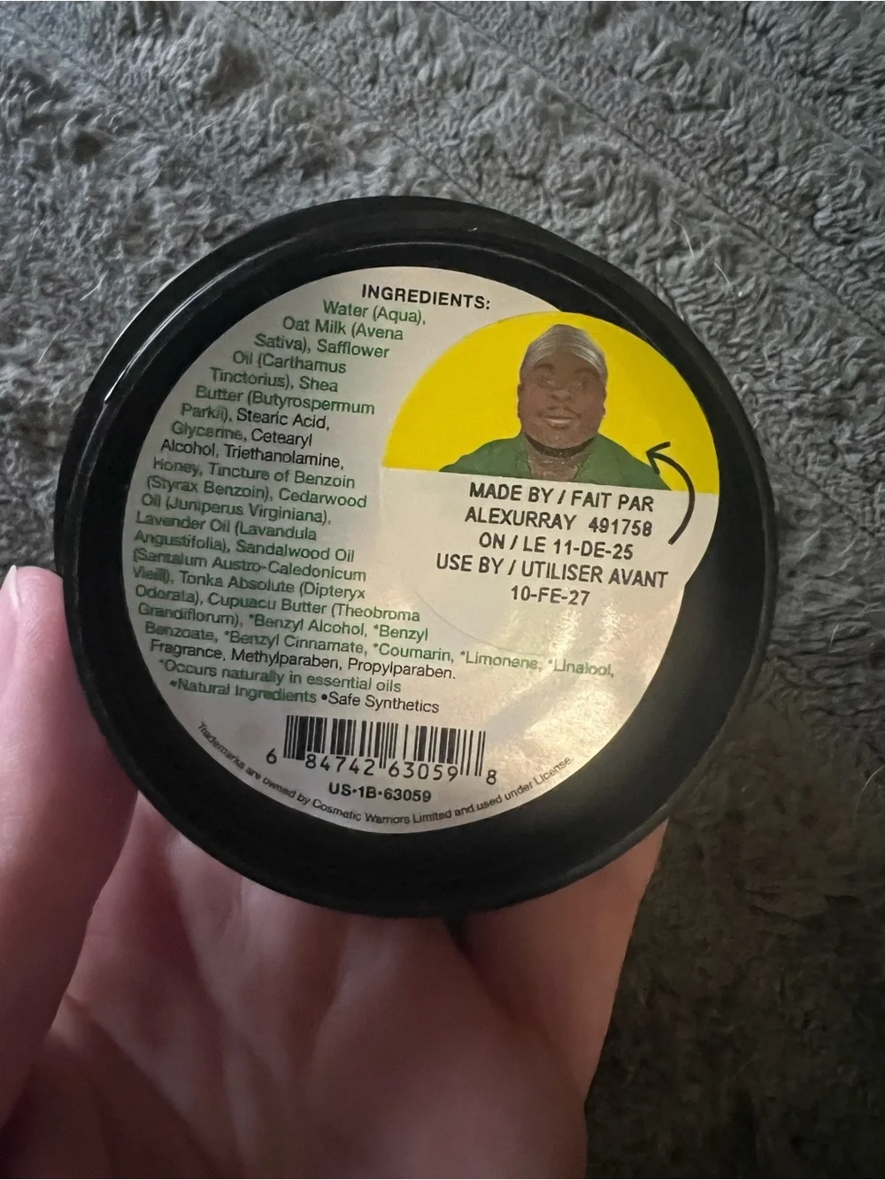 LUSH DIRTY SHAVING CREAM 1.7 oz BRAND NEW GIFT ITEM EXCLUSIVE